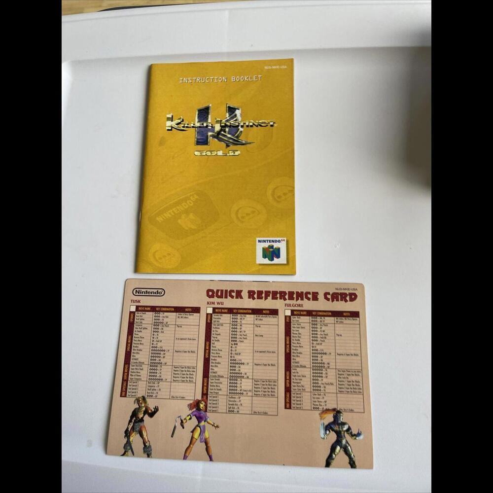 Nintendo 64 N64 KILLER INSTINCT GOLD Complete With Box, Cart, Red Card, Manual - Picture 4 of 8